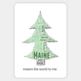 Foreign Towns of Maine Sticker